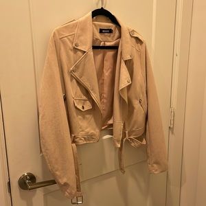Misguided Pink Suede Jacket